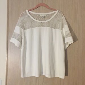 White mesh top